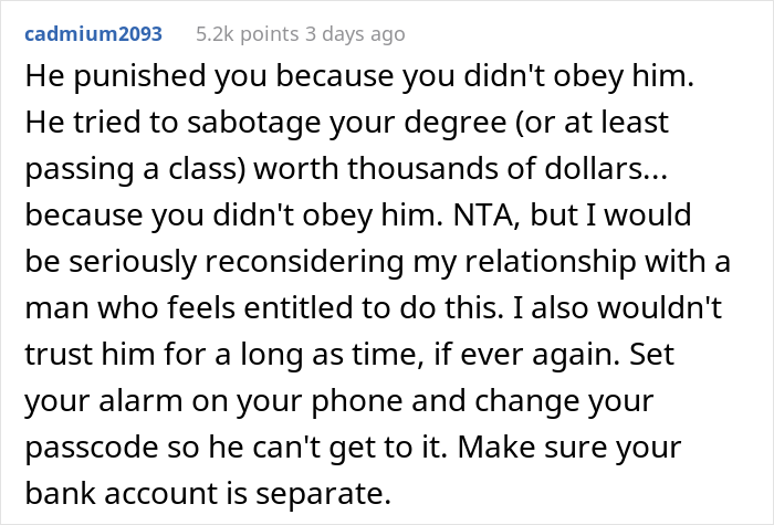 Woman Doesn't Attend Party Because She Has To Study For Exam, Petty Husband Makes Sure She Misses Her Exam Too - 12