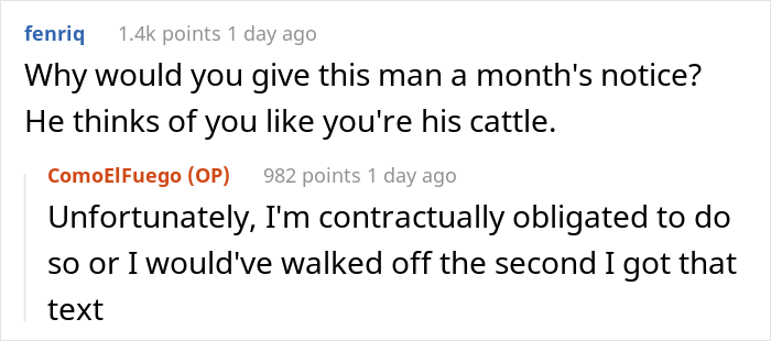 Boss Feels 'Disrespected' And 'Disappointed' After Exhausted Employee Of 4 Years Hands In His Notice