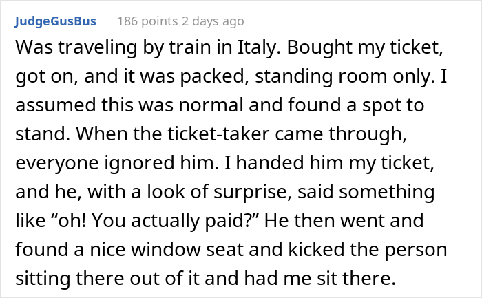Guy&rsquo;s Booked Train Seat Gets Taken By Arrogant Passenger, He Does The Same With First Class Seat Because The Conductor Couldn&rsquo;t Help Him About It