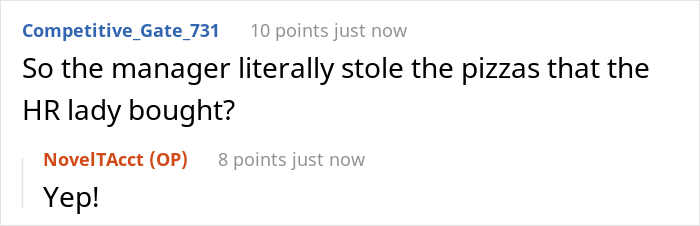 High-Paid Yet Freebie-Loving Top Manager Comes For Office Checkup, Sees Some Pizzas Bought For Staff And Steals It All - 8