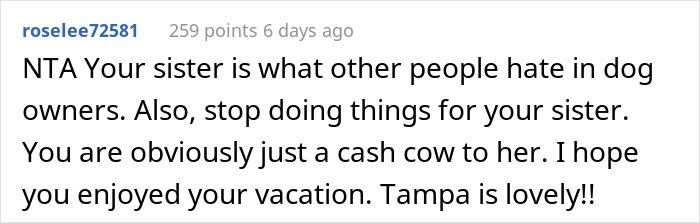 Woman Drops $4,000 For Pet-Free Family Vacation, SIL Tries To Sneak Her Dog Into Airbnb, Woman Cancels And Leaves SIL Stranded - 19