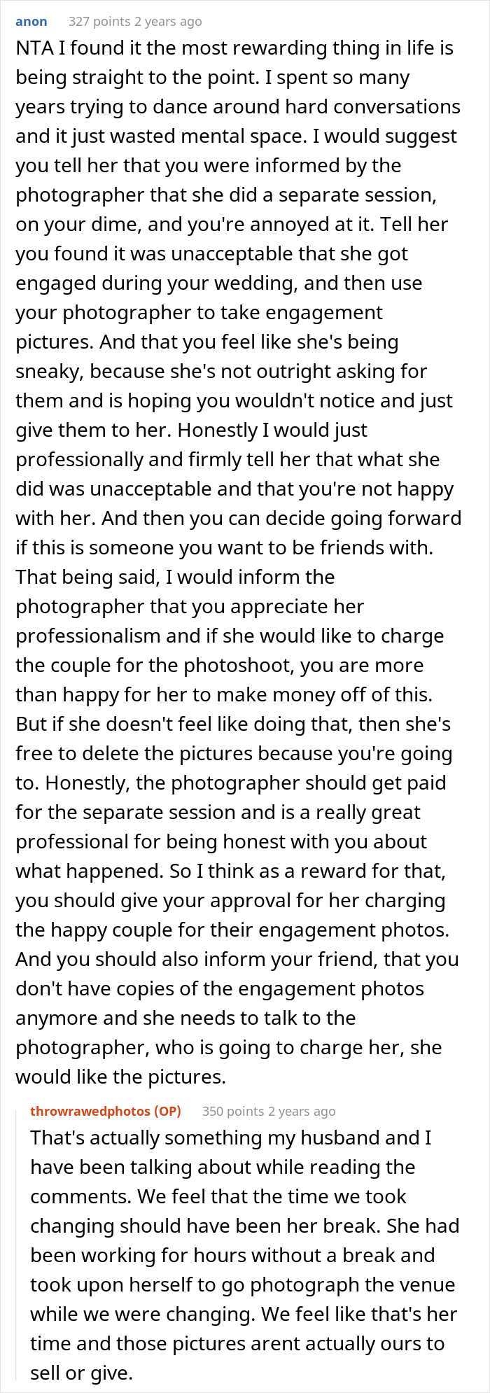 Bride Considers Deleting Her Friend's Engagement Photos, The Internet Supports Her - 20