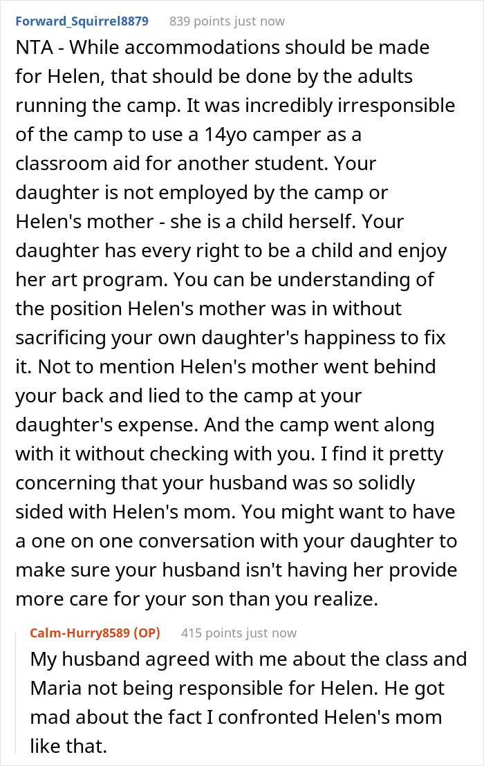“AITA For Telling A Fellow Mother Of A Special Needs Child That My Daughter Is Not Responsible For Her Child?” - 20