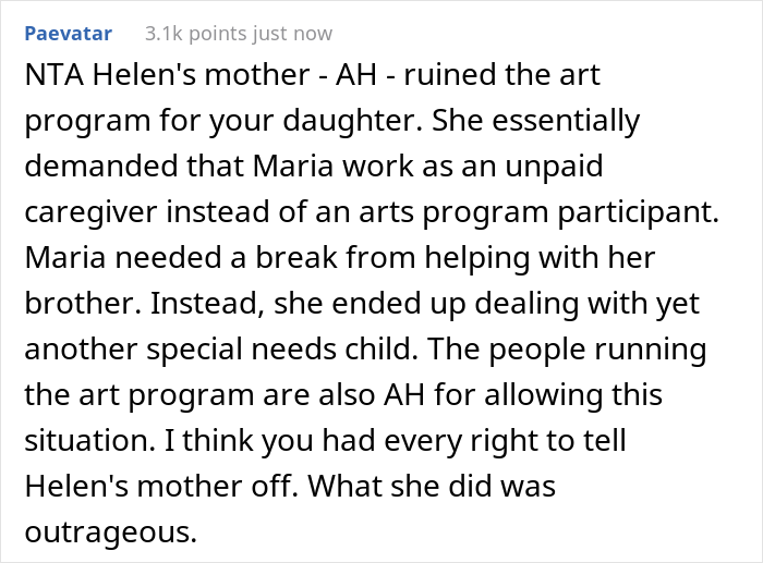 “AITA For Telling A Fellow Mother Of A Special Needs Child That My Daughter Is Not Responsible For Her Child?” - 22