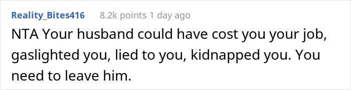 Wife Hijacks Husband&rsquo;s Car To Leave A Family Party Because He Tricked Her Into Coming To The BBQ Even Though She Had A Shift At Work