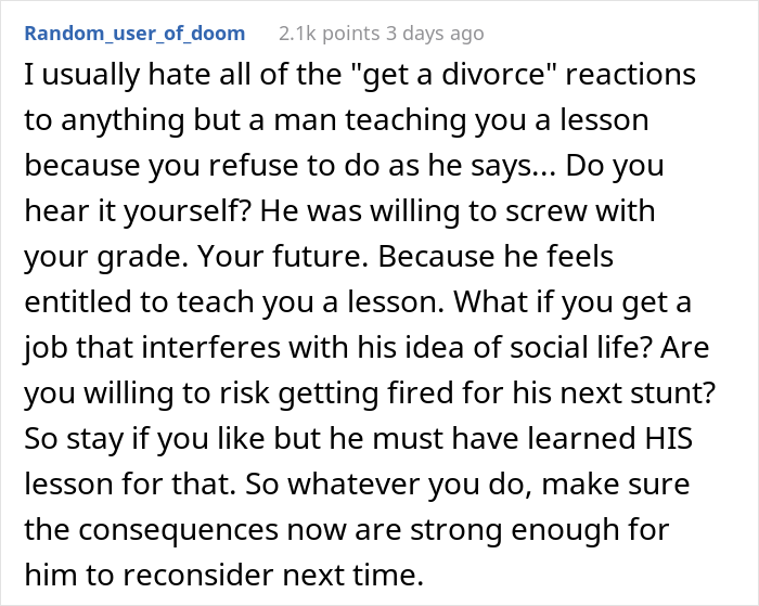 Woman Doesn't Attend Party Because She Has To Study For Exam, Petty Husband Makes Sure She Misses Her Exam Too - 14