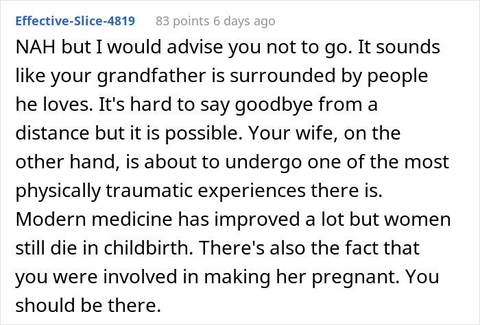 "Am I The Jerk For Wanting To Go Somewhere While My Wife Is Almost Due?"