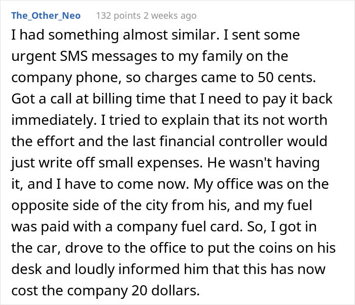 Supervisor Wants Employee To Pay $0.10 For An 'Unauthorized Phone Call', Gets What They Ask For But It Costs Them Much More - 22