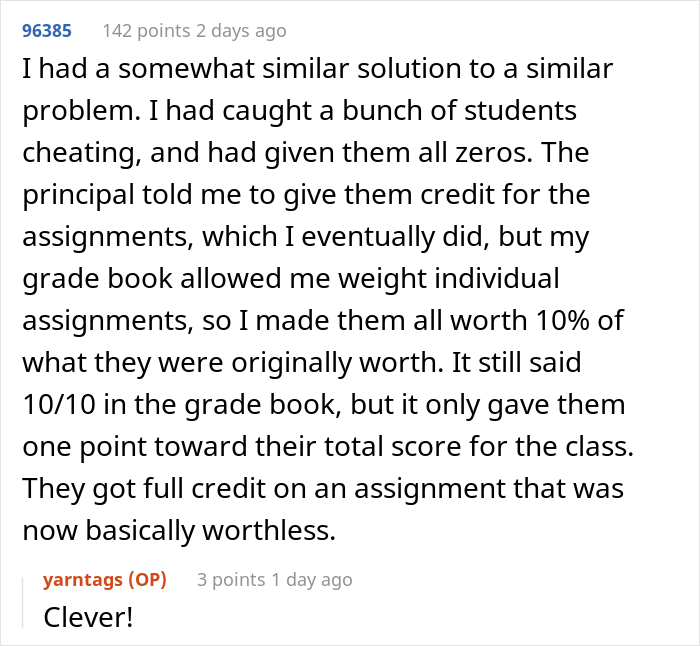Principal Orders Teacher To Change Lazy Student's Grade Just Because Her Parents Work At School District, They Maliciously Comply - 15