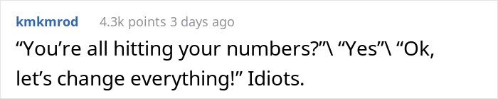 New Manager &ldquo;Asks For The Resignation Of Anyone Who Doesn't Believe Her Way Will Work By 5 PM The Next Day&rdquo;, Sales Rep Team Resigns On The Spot