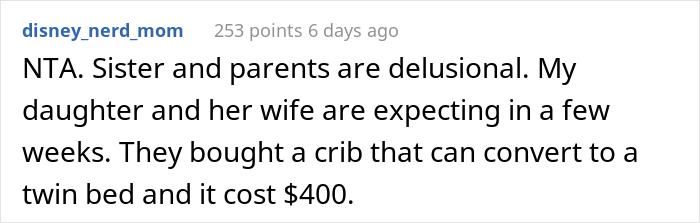 "She Calls Me Selfish": Spoiled Mother Wants An $8k Baby Crib, Her Sister Refuses, Starting A Family Drama