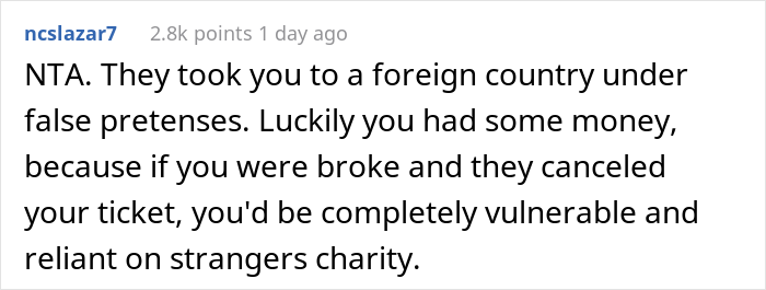 &ldquo;AITA? I Went On Vacation With My Friend And Her Family, They Kicked Me Out So I Got My Own Room And Stayed On&rdquo;