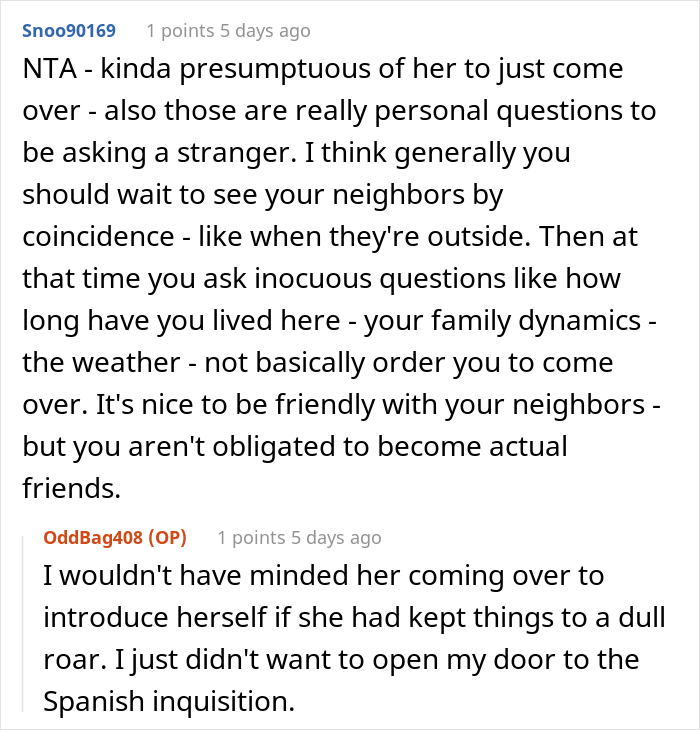 "She Got Visibly Angry And Asked If My Husband Was As Big Of A Jerk As I Was": Woman Told New Neighbor She Doesn't Want To be Friends