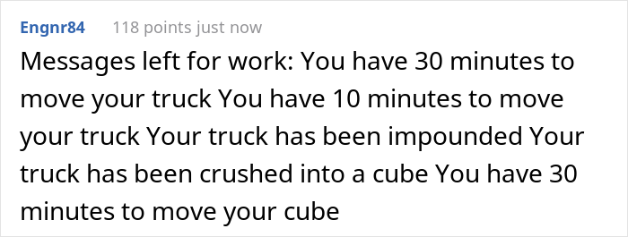 Bosses Mishandle Employee’s Notice, He Gets Pro Revenge By Forcing Them To Collect The Company’s Truck Before It’s Towed Away Bosses Mishandle Employee’s Notice, He Gets Pro Revenge By Forcing Them To Collect The Company’s Truck Before It’s Towed Away