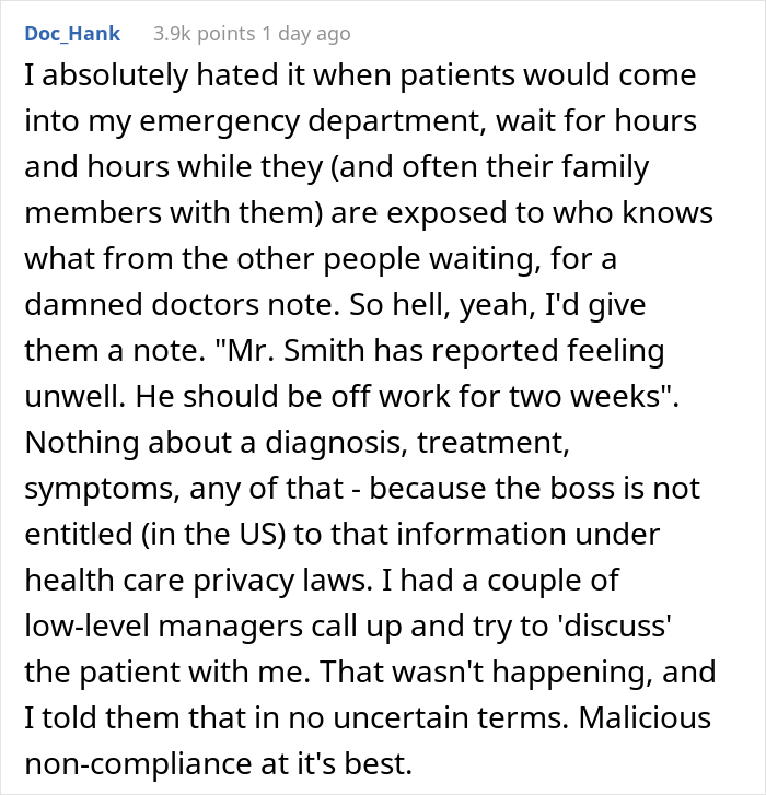 14 Employees Share Stories About Being Asked To Bring A Doctor&rsquo;s Note Resulting In Way More Time Off Than They Asked For