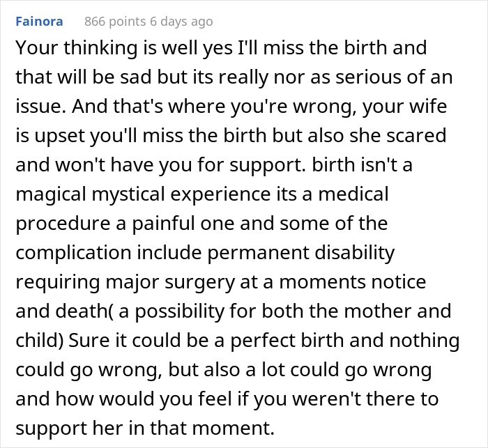 "Am I The Jerk For Wanting To Go Somewhere While My Wife Is Almost Due?"