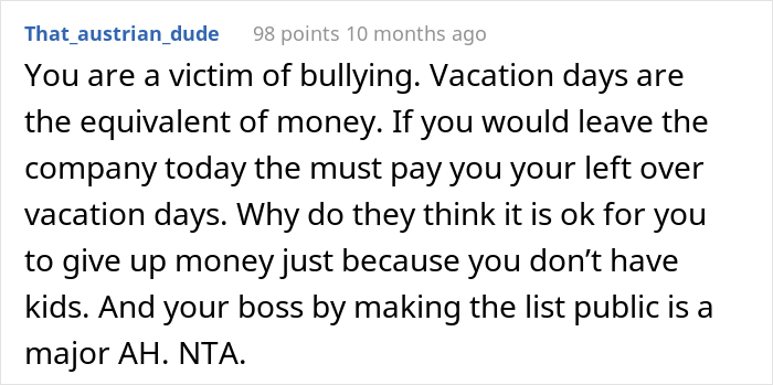 Worker Refuses To Donate Vacation Days To A Colleague With A Sick Daughter, Gets Hate From Entire Office, Wonders If He's A Jerk