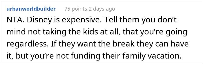 Kids' Mom Is Angry After Their Aunt Invites Everyone To Disney World Except Her And Husband - 20