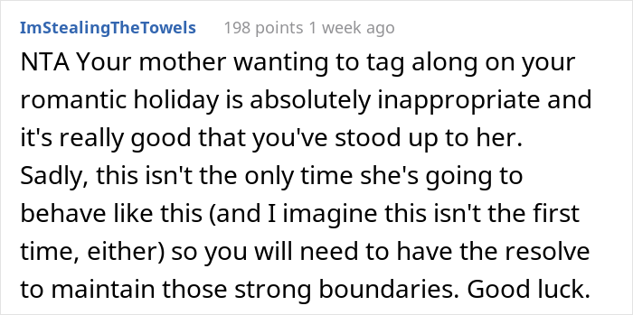 Guy Plans To Pop The Question During A Long-Awaited Vacation, Mother Throws A Tantrum Because He Refused To Take Her - 18