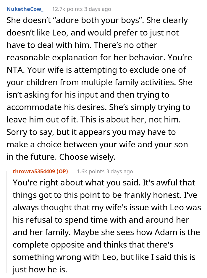 Woman Secretly Cancels Family Trip For One Stepson, Gets Mad When The Dad Calls Off Vacation For The Whole Family