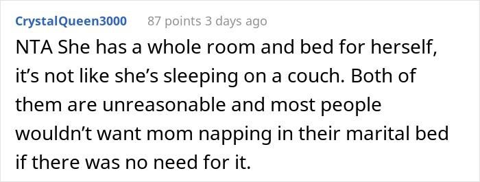 Mother-In-Law Wants To Sleep In Couple's Bed, Can't Take 'No' For An Answer And Starts Marital Drama