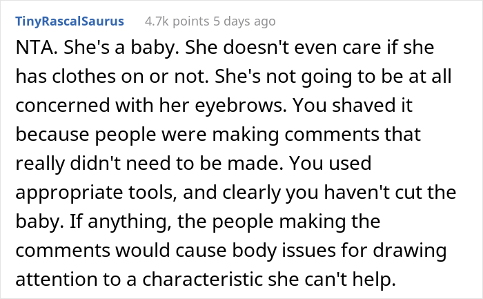 “Am I The Jerk For Shaving My Baby’s Unibrow?” - 11