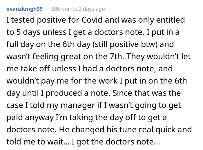 14 Employees Share Stories About Being Asked To Bring A Doctor&rsquo;s Note Resulting In Way More Time Off Than They Asked For