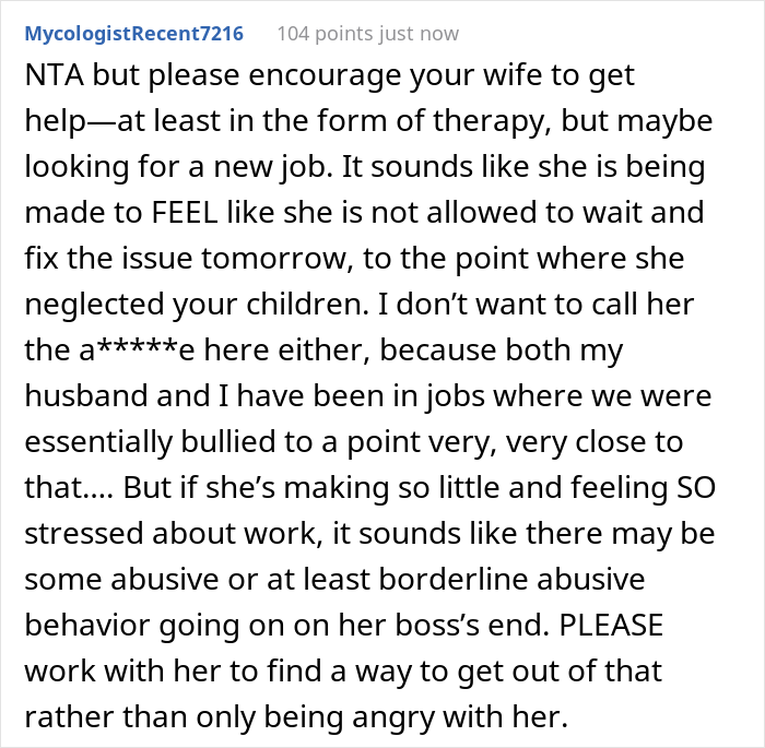 &ldquo;AITA For Telling My Wife My Job Has To Come Before Hers?&rdquo;