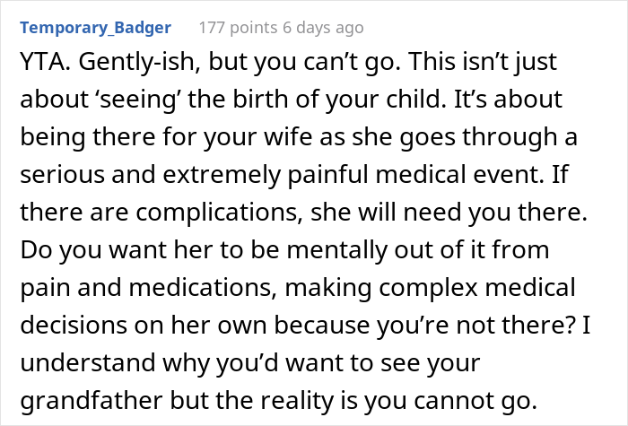 "Am I The Jerk For Wanting To Go Somewhere While My Wife Is Almost Due?"