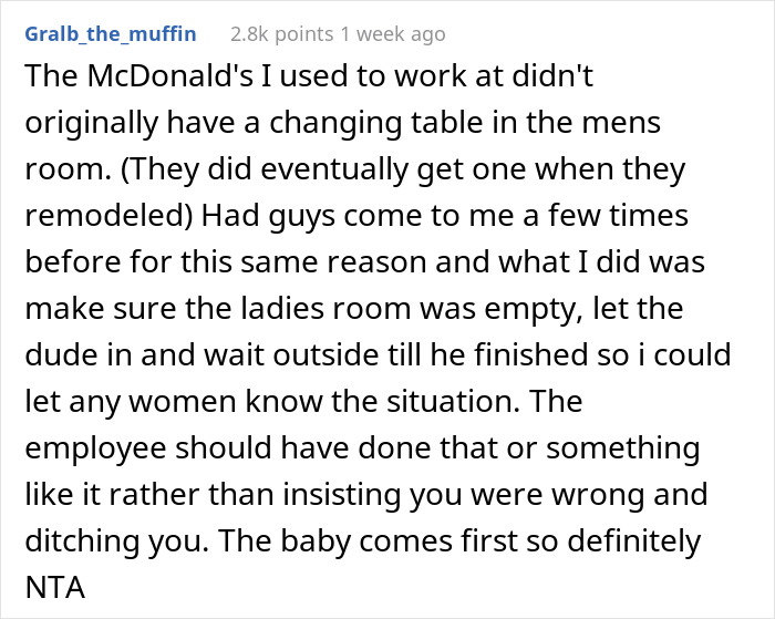 Dad Has To Change Son's Diaper In The Ladies’ Room And Gets Yelled At, Asks If He's The Jerk Dad Has To Change Son's Diaper In The Ladies’ Room And Gets Yelled At, Asks If He's The Jerk