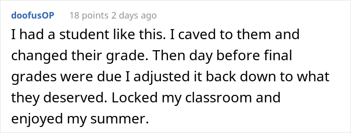 Principal Orders Teacher To Change Lazy Student's Grade Just Because Her Parents Work At School District, They Maliciously Comply - 30