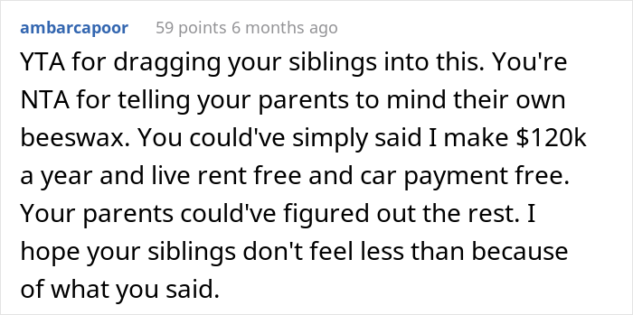 Woman Asks If She Was Wrong For Bringing Up The Fact That She Earns More Than Her Siblings To Her Parents When They Tell Her To Get A &lsquo;Real Job&rsquo;