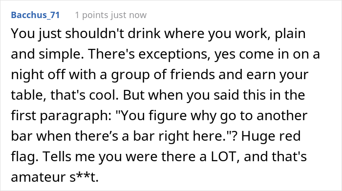New Policy Banning Staff From Drinking At Restaurant’s Bar Backfires, Costing Employer A Dip In Sales New Policy Banning Staff From Drinking At Restaurant’s Bar Backfires, Costing Employer A Dip In Sales