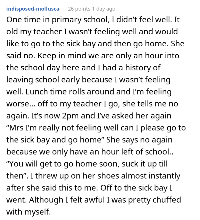 Mom Is Tired Of Calls From School Demanding She Bring Her Daughter To Class Because They Don't Believe She's Actually Sick, So She Maliciously Complies