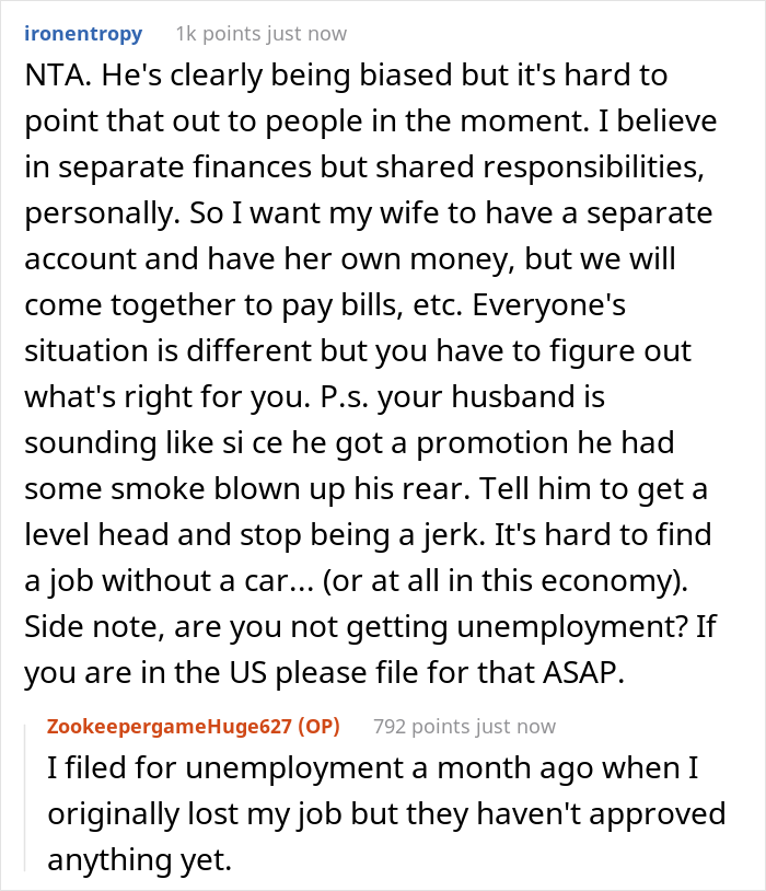 Woman Is Fed Up With Husband’s Snarky Comments About Her Finances, So She Withdraws All Her Money, Leaving Him With $900 - 12