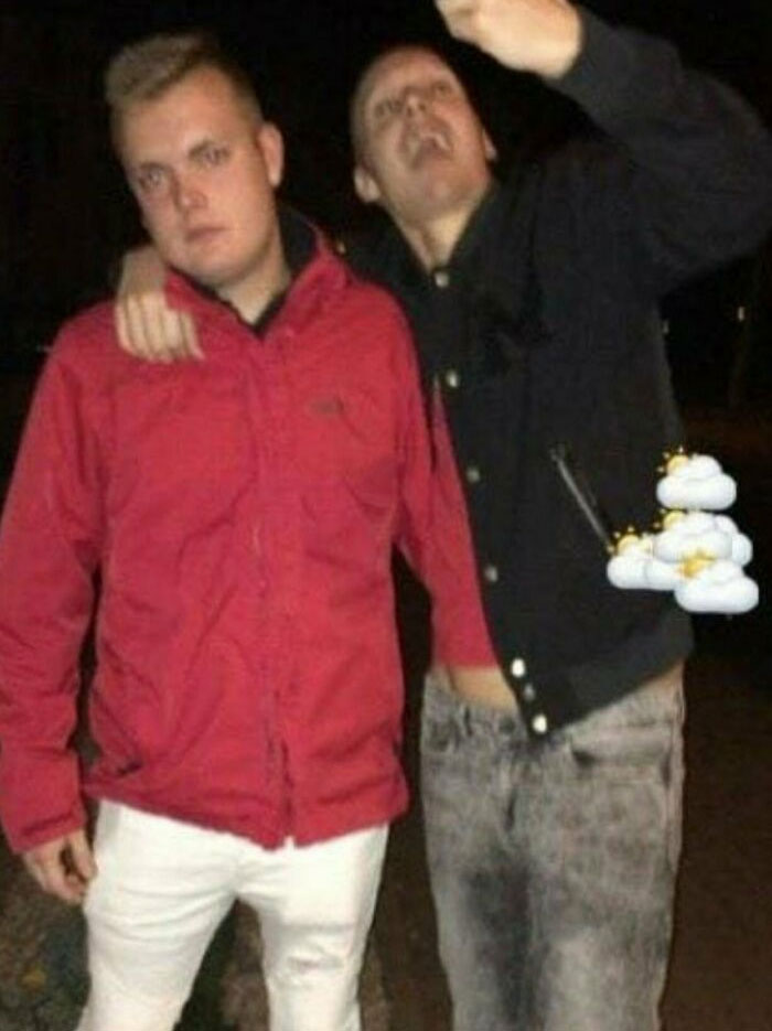 It's Not A Guy Putting His Hand In The Front Of His Friends Pants