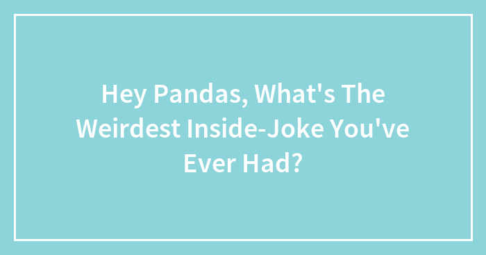 Hey Pandas, What’s The Weirdest Inside Joke You’ve Ever Had?