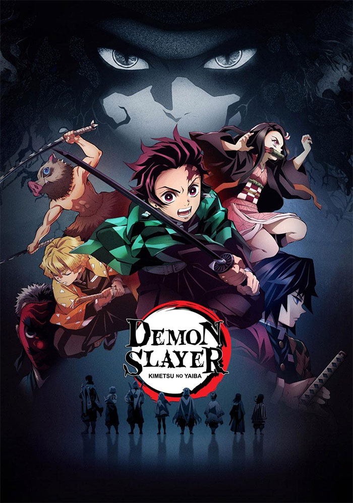 Poster for Demon Slayer: Kimetsu No Yaiba anime