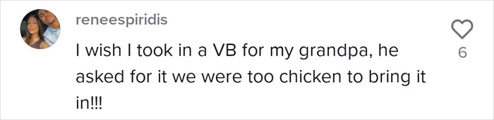 Daughter Sneaks A Rum And Cola Into A Hospital Room For Her Father's Final Drink