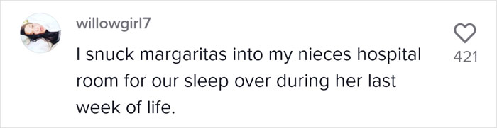 Daughter Sneaks A Rum And Cola Into A Hospital Room For Her Father's Final Drink