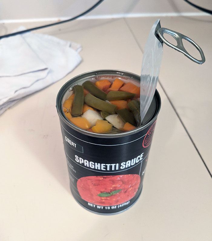 I Wanted To Make Spaghetti Sauce, So I Grabbed A Can