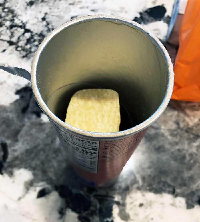 Can Of Great Value “Pringles” Is A Third Empty When Opened