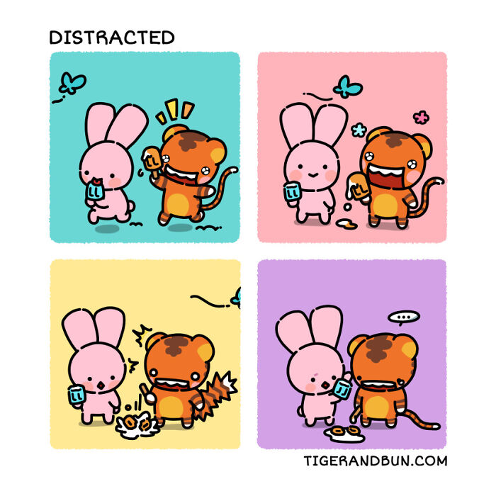 25 Adorable Comics I Created About A Tiger And A Bunny And Their Day-To-Day