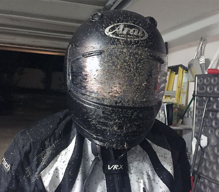 This Is Why You Wear A Full Face Helmet With Visor