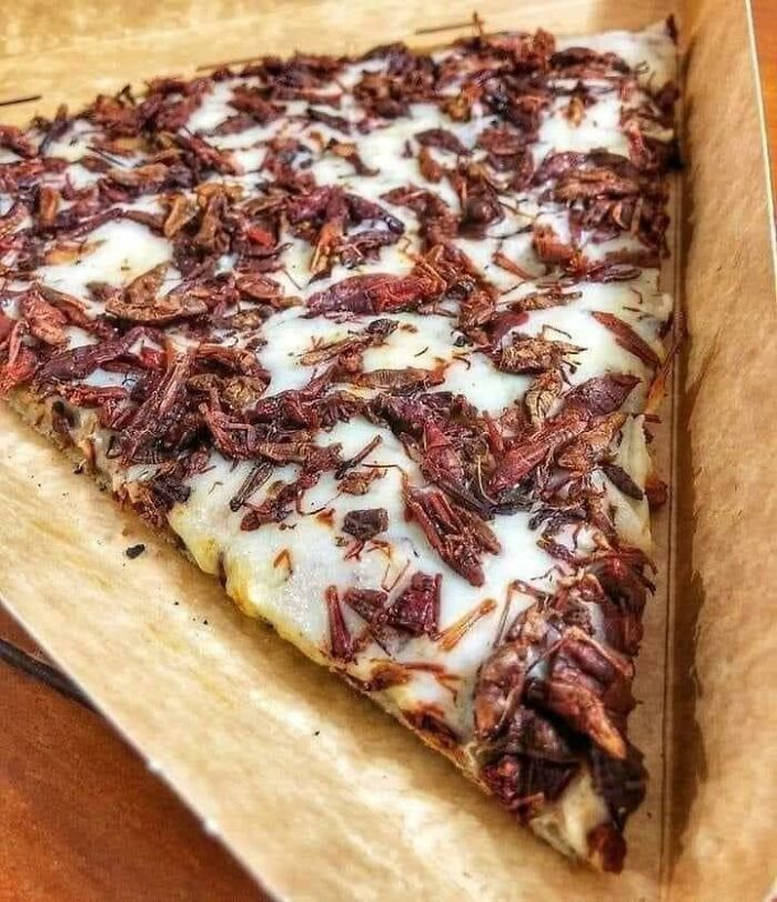 Grasshopper Pizza! I'd Eat It