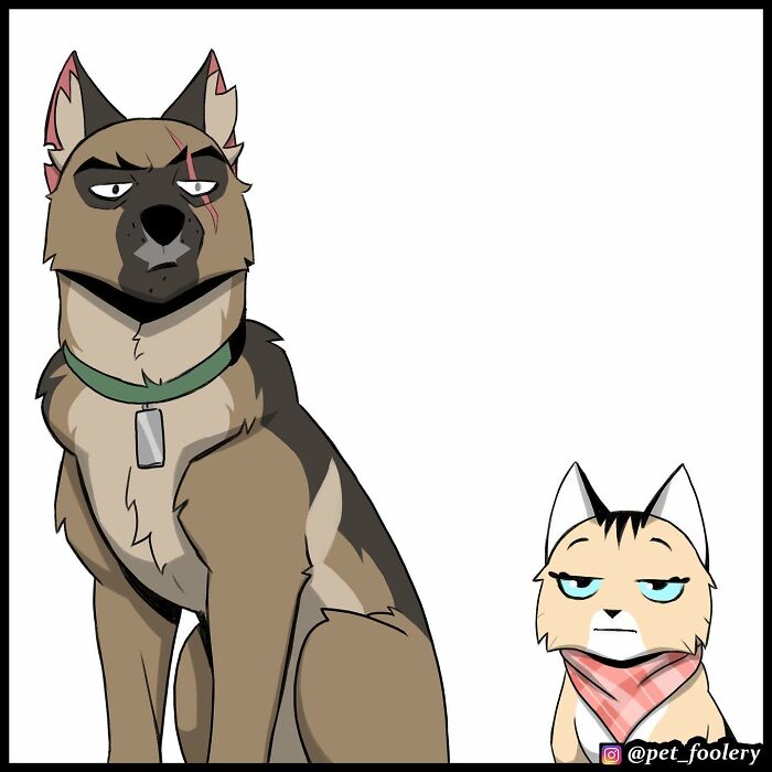 Artist Illustrates True Animal Friendship Between Pixie And Brutus, And Here Are 9 Of His Newest Comic Strips - 5