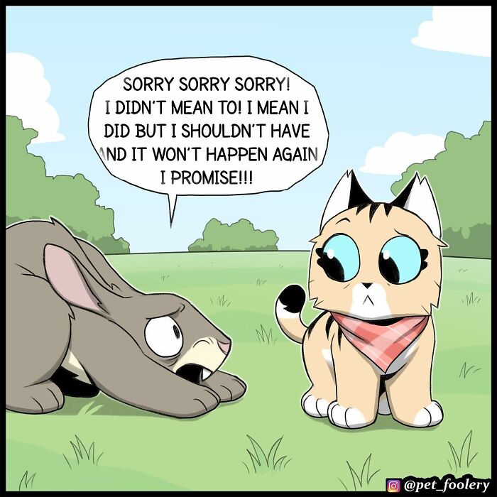 Artist Illustrates True Animal Friendship Between Pixie And Brutus, And Here Are 9 Of His Newest Comic Strips - 23