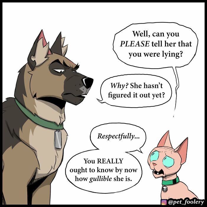 Artist Illustrates True Animal Friendship Between Pixie And Brutus, And Here Are 9 Of His Newest Comic Strips - 26