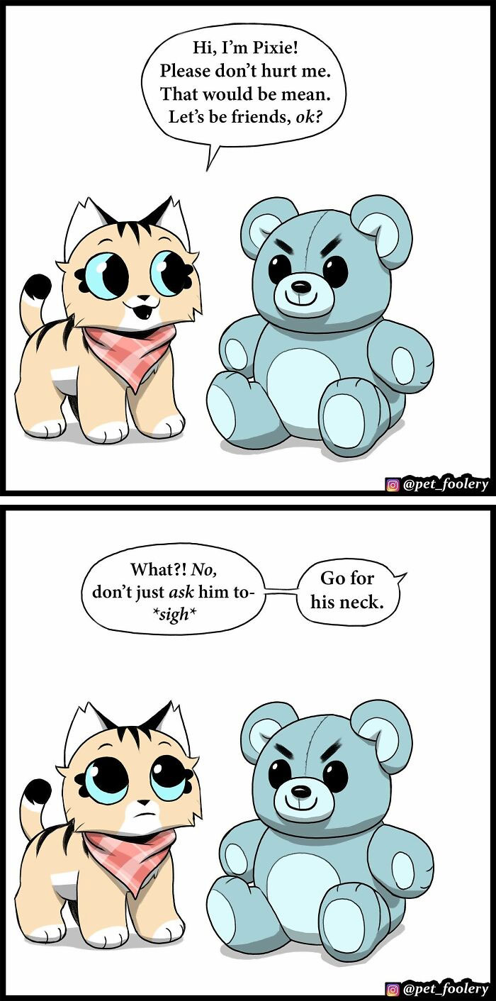 Artist Illustrates True Animal Friendship Between Pixie And Brutus, And Here Are 9 Of His Newest Comic Strips - 48