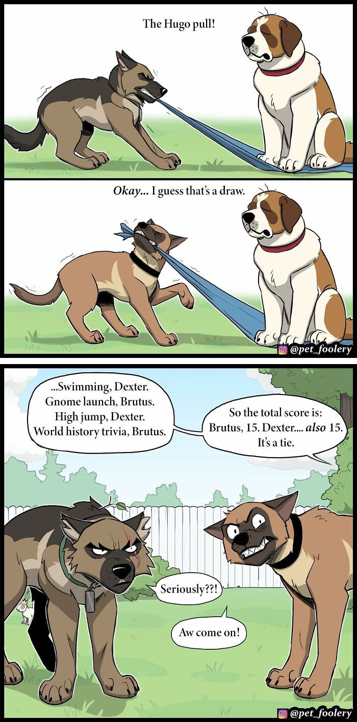Artist Illustrates True Animal Friendship Between Pixie And Brutus, And Here Are 9 Of His Newest Comic Strips - 45
